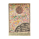 Galerie Maeght Lelong lithograph poster 1986 Pierre Alechinsky