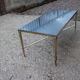 Brass and marble coffee table