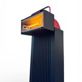 Stilnovo Zagan floor lamp, Italian design from the 80s, dimmer.