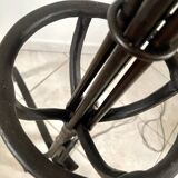 19th century wrought iron floor lamp