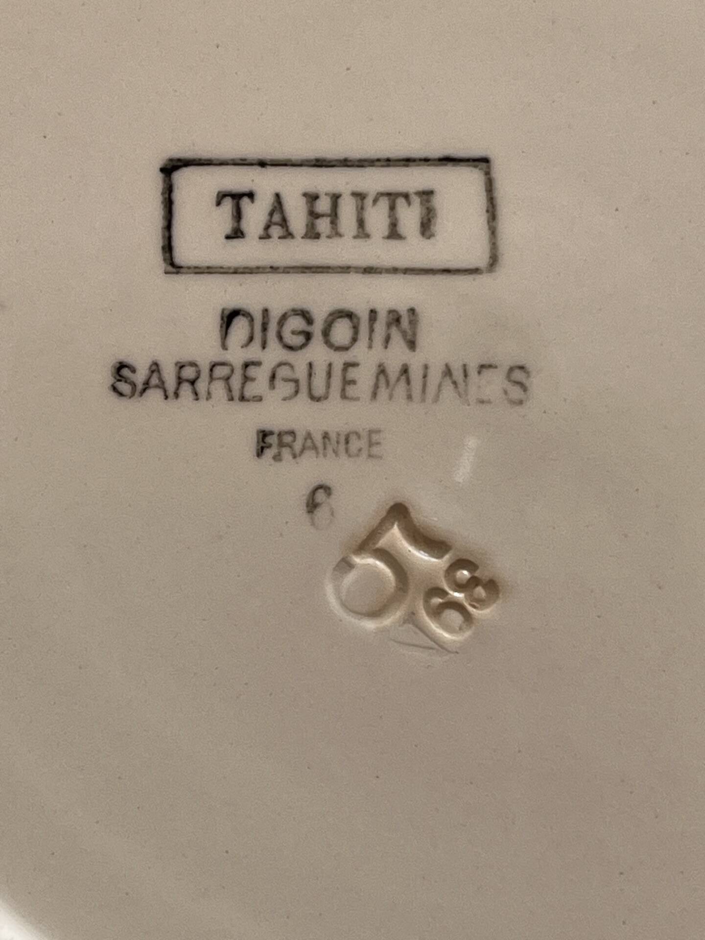 Assiettes Sarreguemines