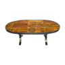 Table basse céramique seventies motif drakkar