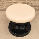 Large tulip stool/ottoman, 1970s design.
