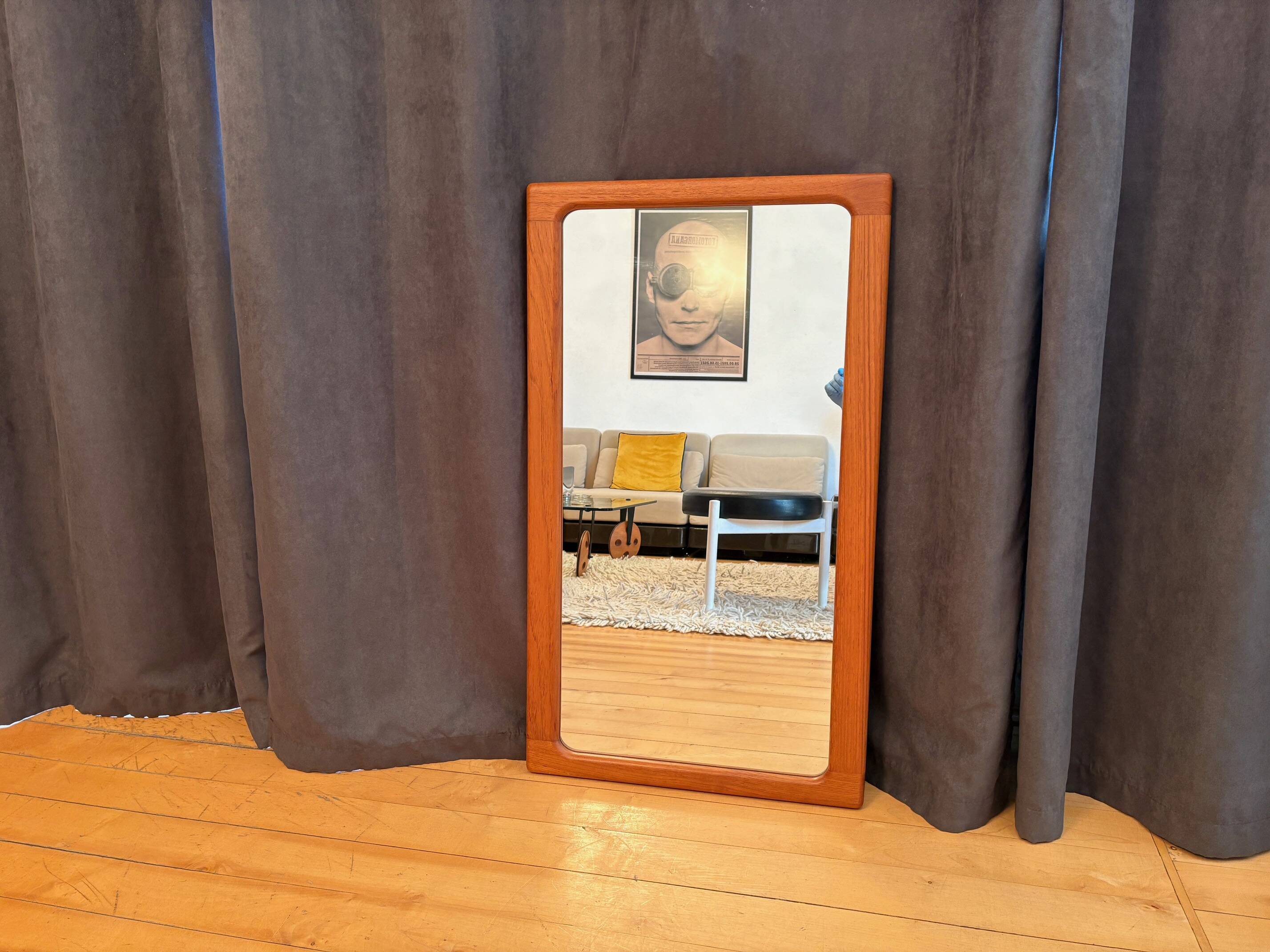 Teak Mirror 248, Silkeborg, Denmark, 1960s