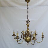 6 brass chandelier branches dutch style