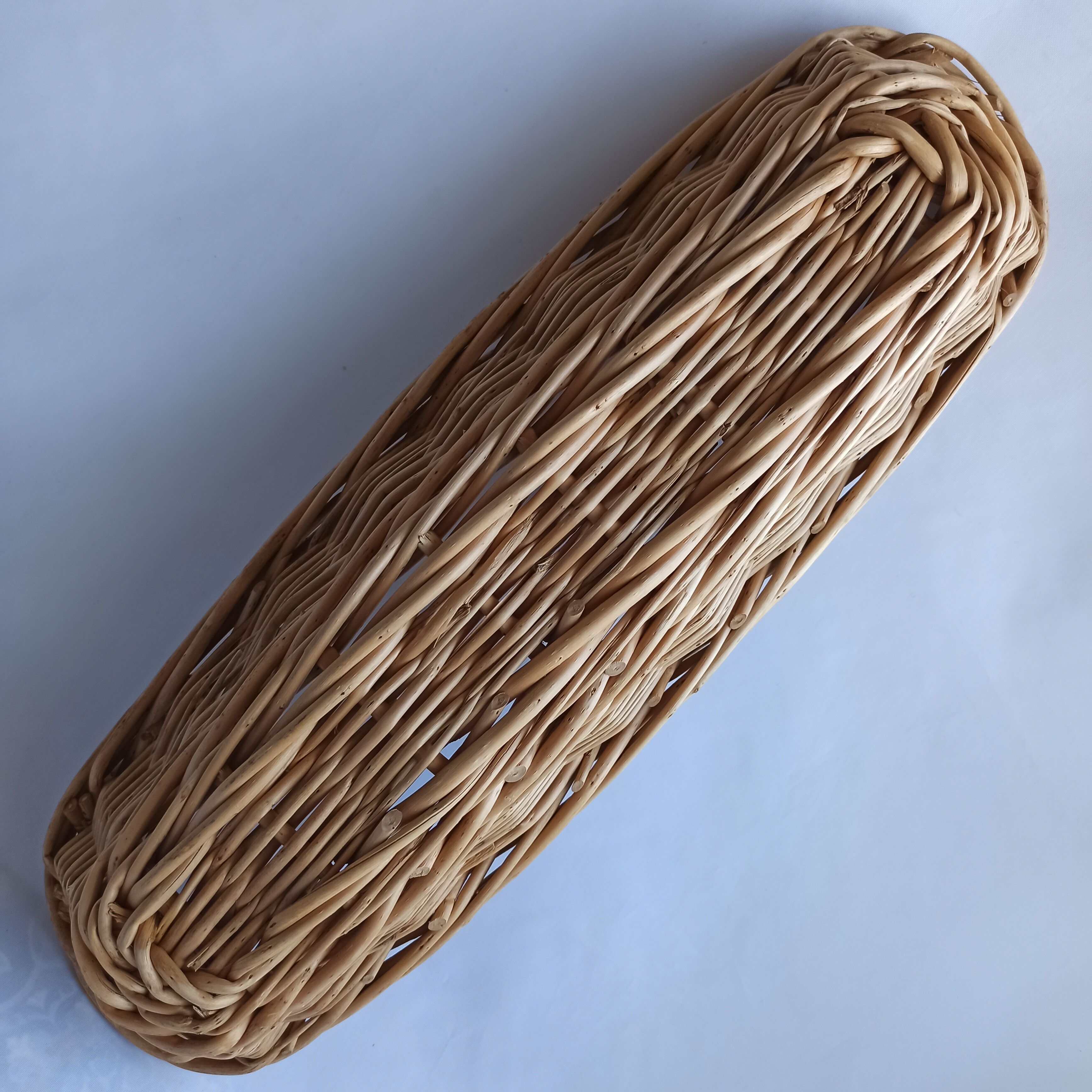 Wicker baguette bread pan