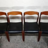 4 Scandinavian chairs from the 60s