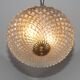 Brass and crystal diamond point ceiling light, France