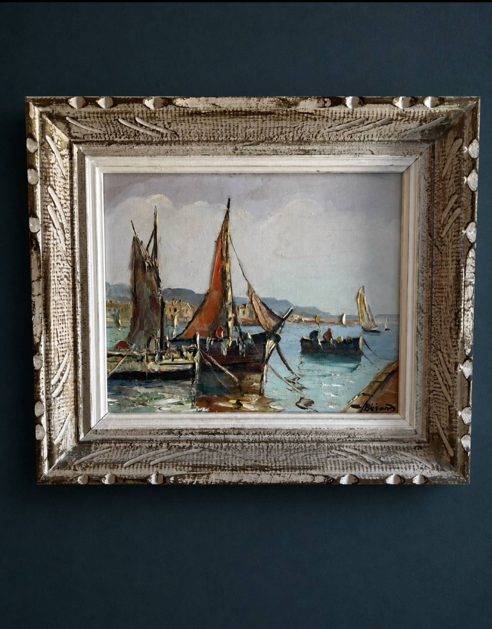 Tableau Marine Mediterranean – Régis BÉRARD (Louis BISSINGER) – Oil 1