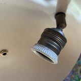 Chandelier, Italian suspension, entirely in brass, from the 50s