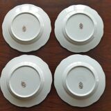 4 assiettes à dessert K&G Lunéville