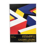 Original exhibition poster by Peter STÄMPFLI, Galerie Lelong, 1988