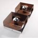 pair of 2 plexiglass wall lights, Disco model, by Jocelyne Trocmé, design 1970.