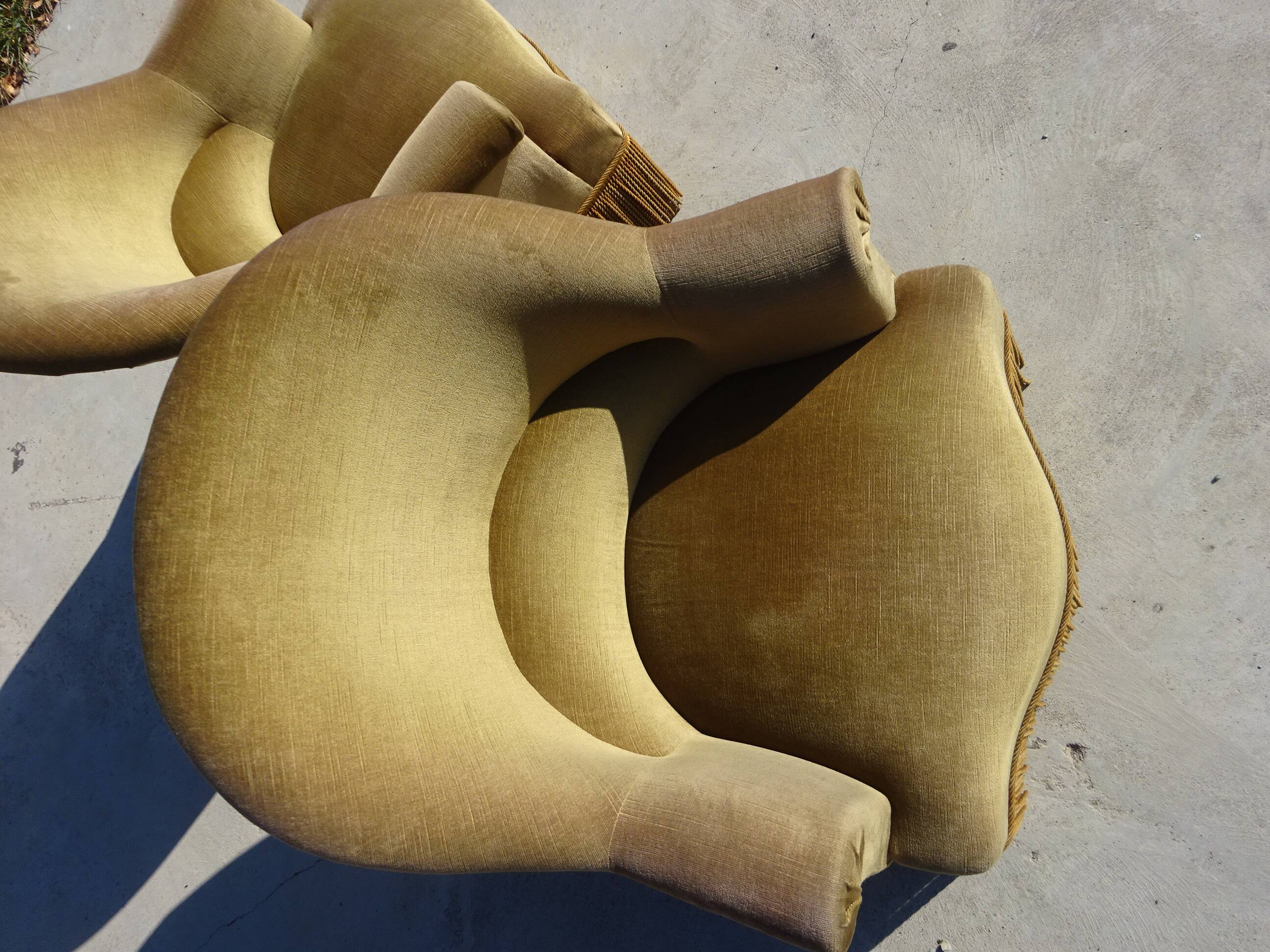 Fauteuils crapauds des années 1950s, les 2