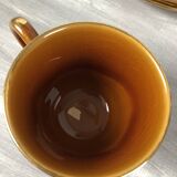 Vintage lot de 4 tasses et soucoupes avec défauts Lunéville Louis XV Honey