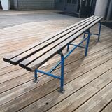 Vintage school locker room bench