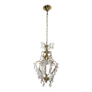 plafonnier en cristal.