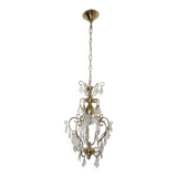 Plafonnier en cristal. Espagne, années 1950.