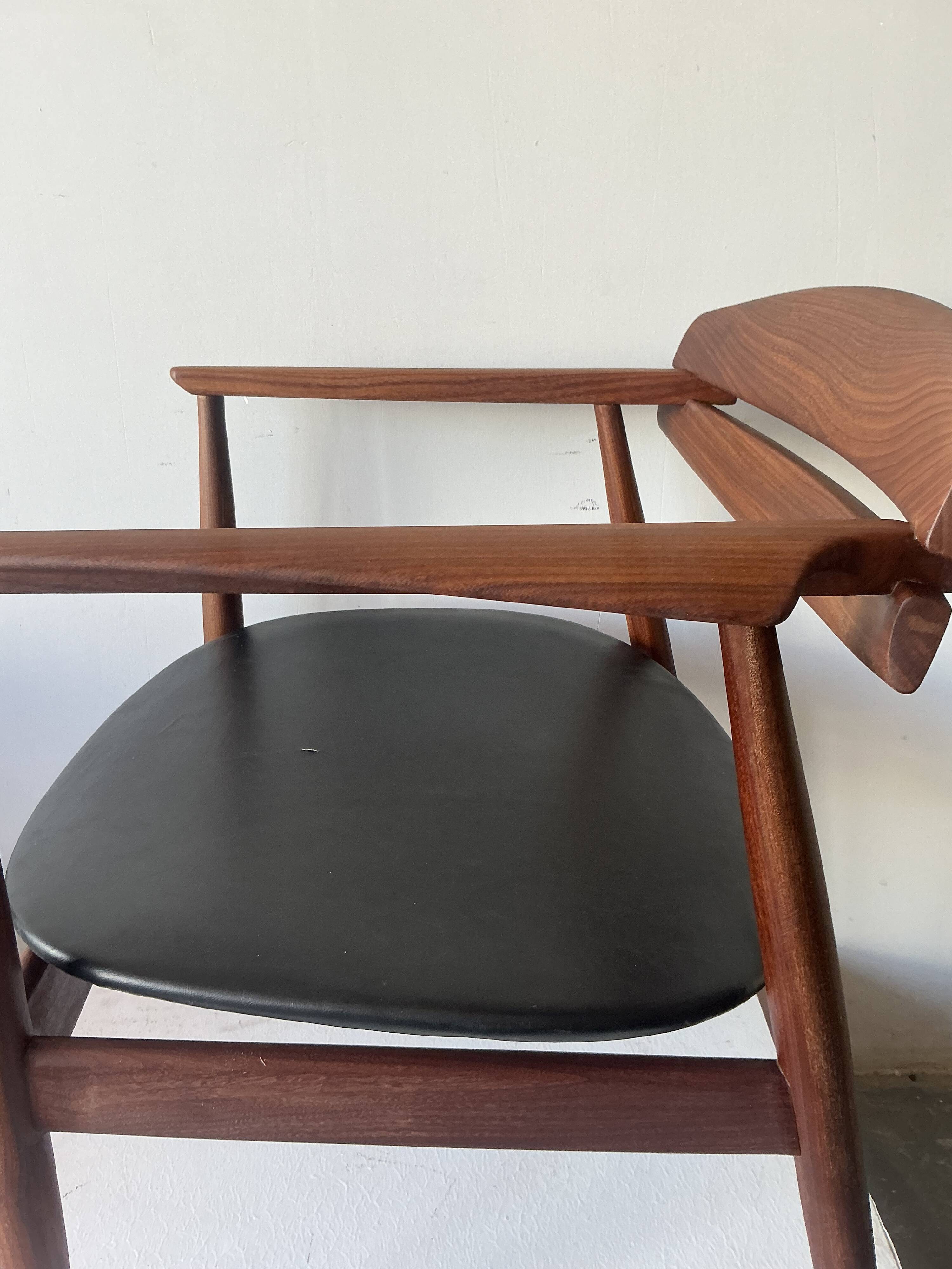Fauteuil de bureau danois en teck