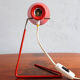 Vintage czechoslovakian red table lamp Drupol 21616, 1960s