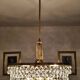Mid-Century Modern crystal chandelier attributed to Bakalowits.