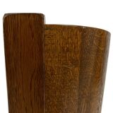 Vintage dark oak umbrella stand basket storage design 60s minimalist design
