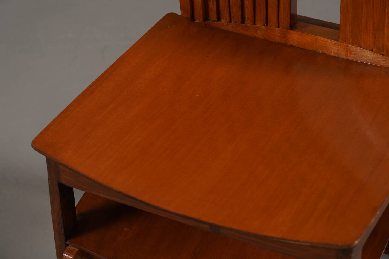 Vintage sculptural unique design dining chairs, France 1960s set of 2