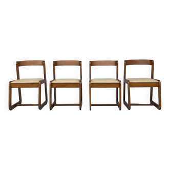 Set of 4 dining chairs  for Mario Sabot, 70s