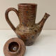 Large pyrite stoneware coffee pot, workshop work, 1970.