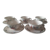 Set of 5 old cups Villeroy & Boch