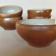 Set of 5 bowls in glazed stoneware size 00