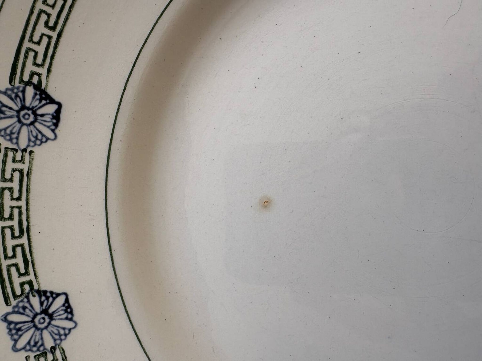 4 assiettes plates St Amand terre de fer