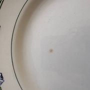 4 assiettes plates St Amand terre de fer