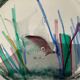 Paper press Murano aquarium vintage glass paste