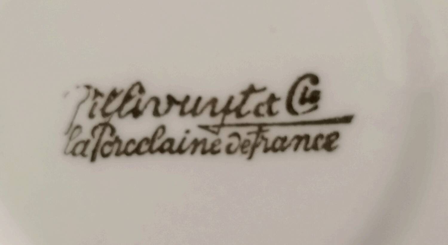 French Porcelain Coffee Service Pillivuyt et Cie Vintage