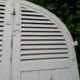 Arched shutters oak louvers H226xW277 4 leaves