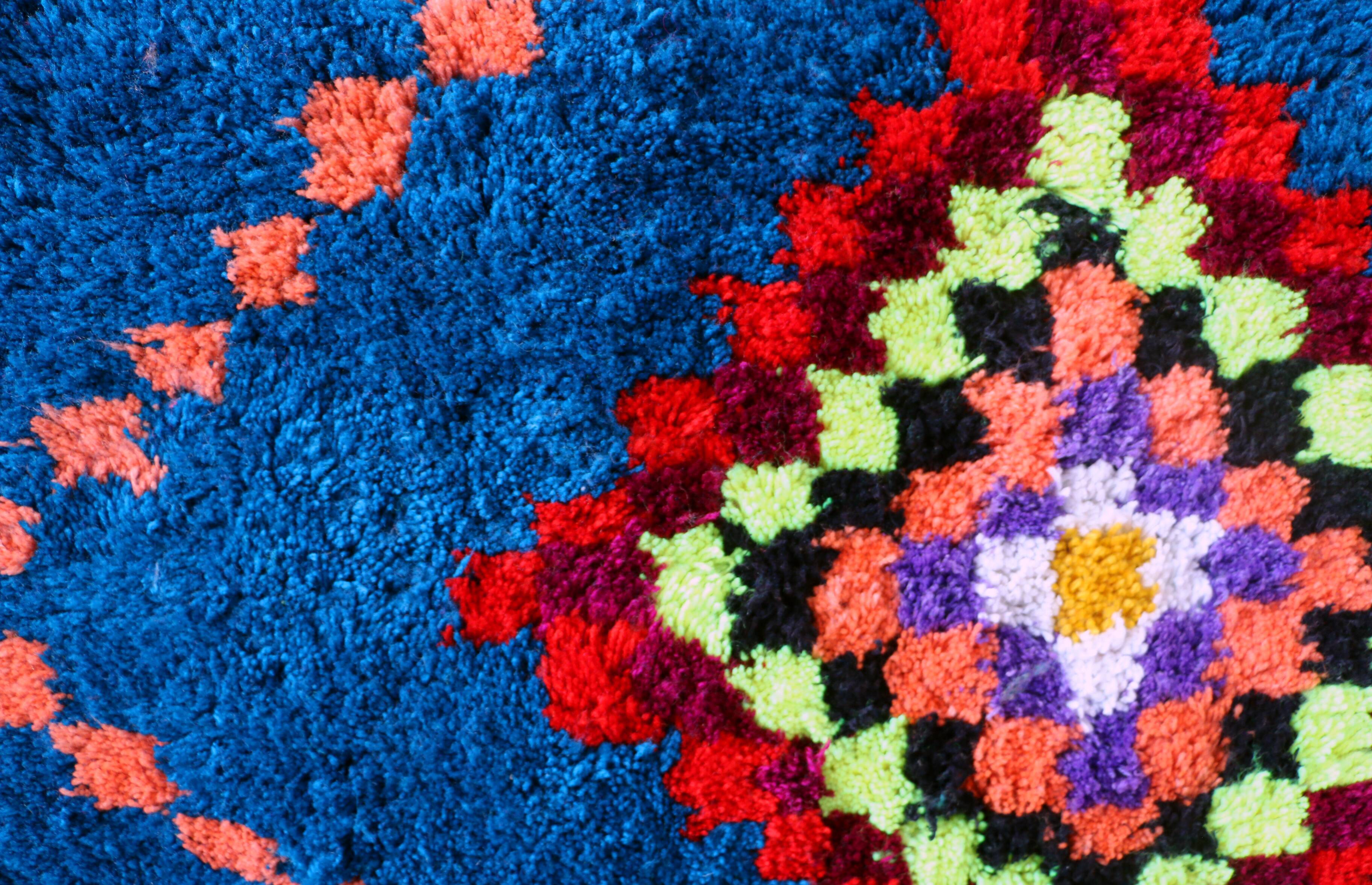 Boujaad style rug set vintage design, name: Life Back 170 cm / 210 cm.