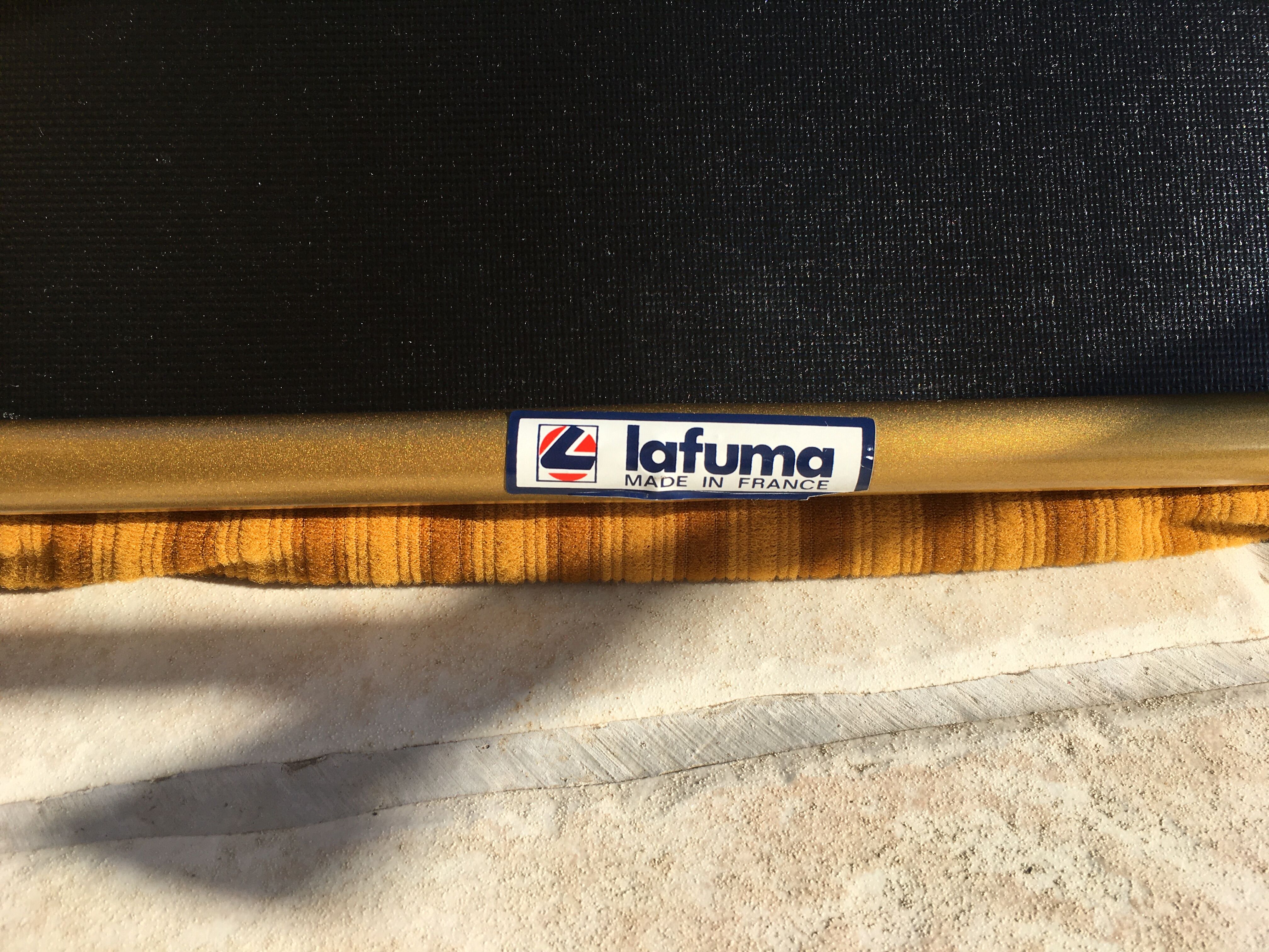 Lafuma foldable camping chair duo from the 50s/60s