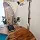 Vintage clamp lamp - Wood and metal - 70s