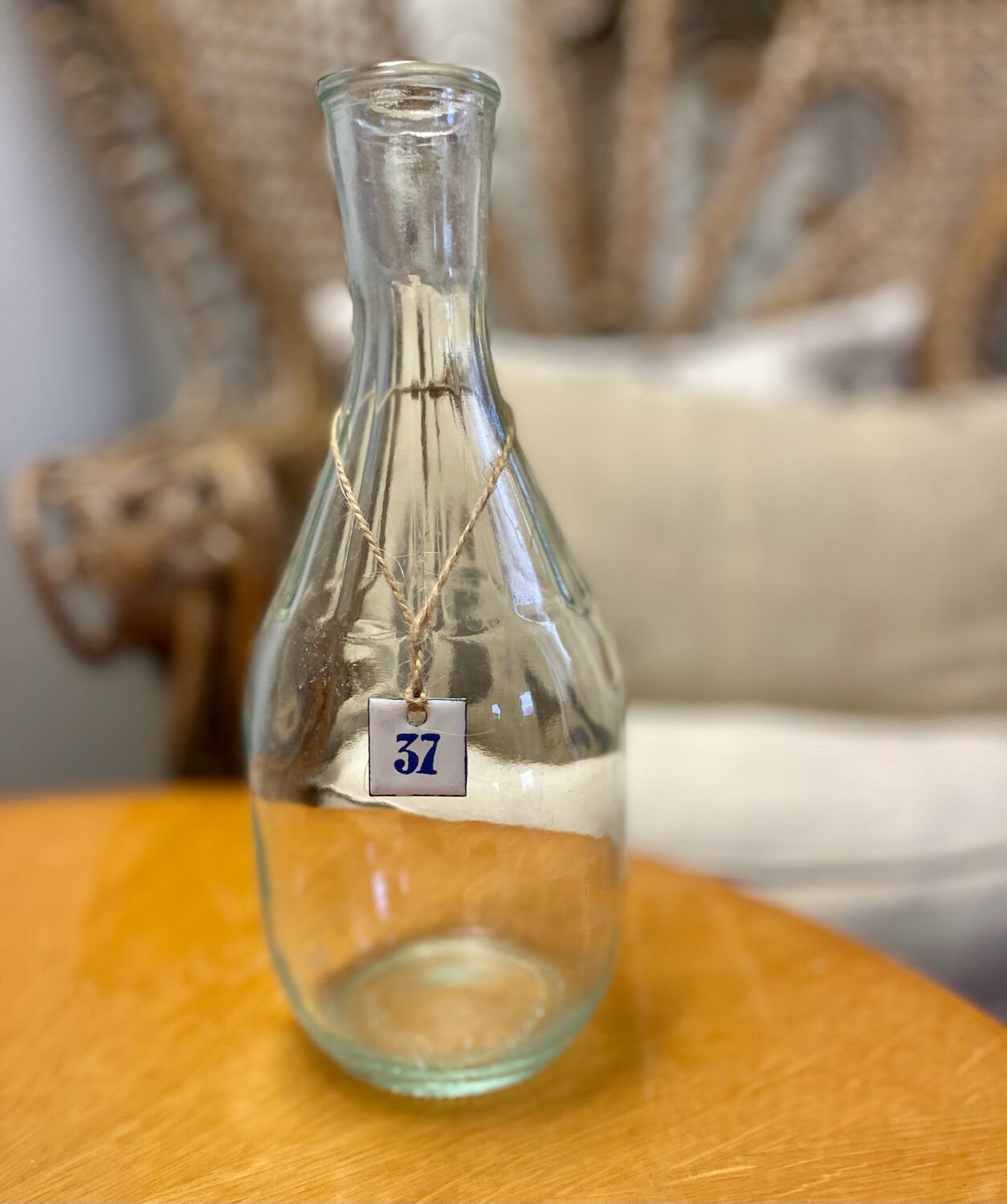 Old glass carafe 1950