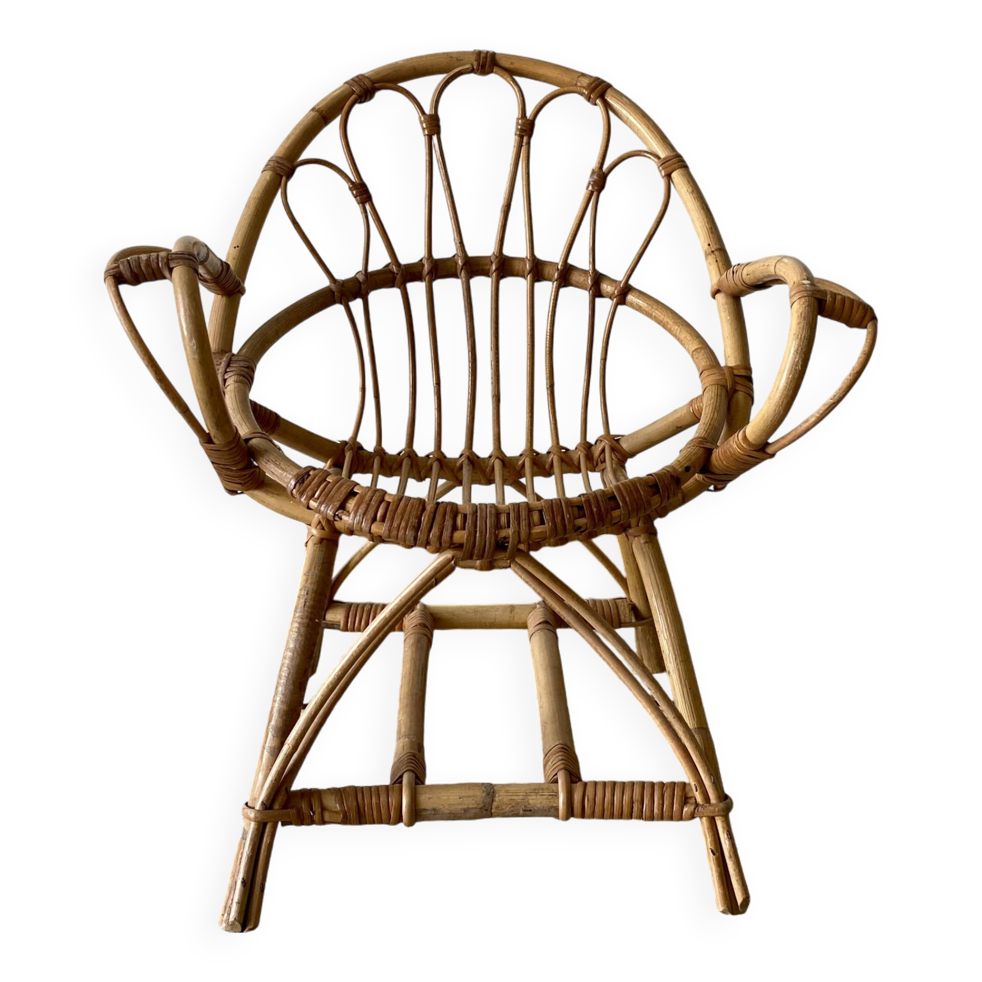 Fauteuil en rotin enfant