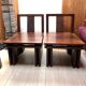 Set of wooden chairs