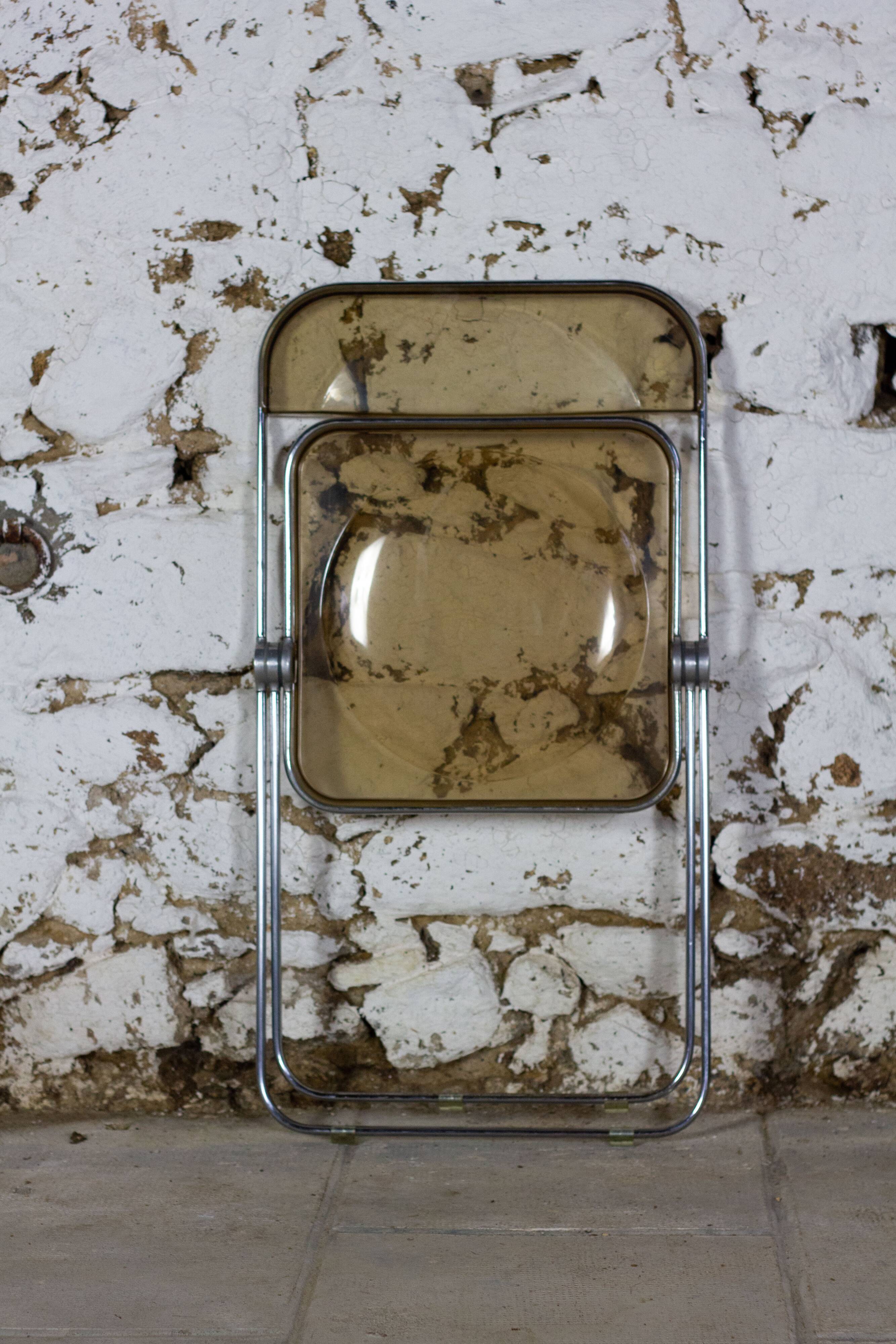 Plia folding chair by Giancarlo Piretti for Castelli, 1970