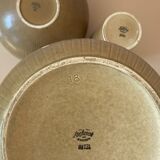 Set of 3 Rörstrand Ritzi pottery vases and bowl by Gunnar Nylund Sweden 1950's