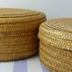 Set of 2 raffia baskets