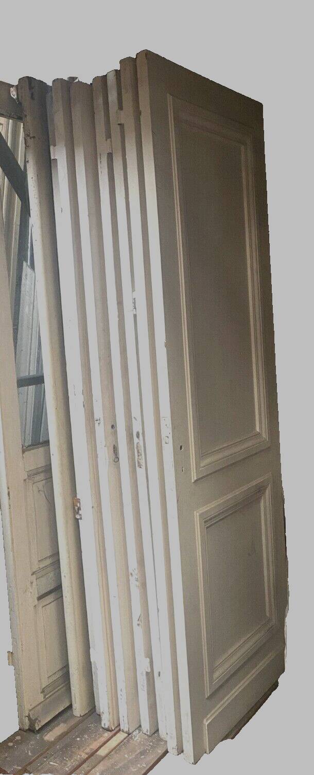 Double-sided passage door with two molded panels 20th century