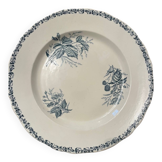 Assiette creuse en terre de fer