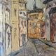 20th Century Framed Original Signed Oil Painting of a City Scene