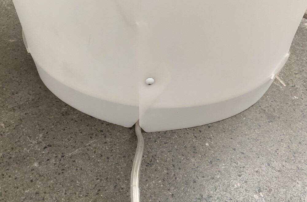 Italian postmodern cone floor lamp by Emporium