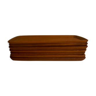 Scandinavian trays in teak 1960